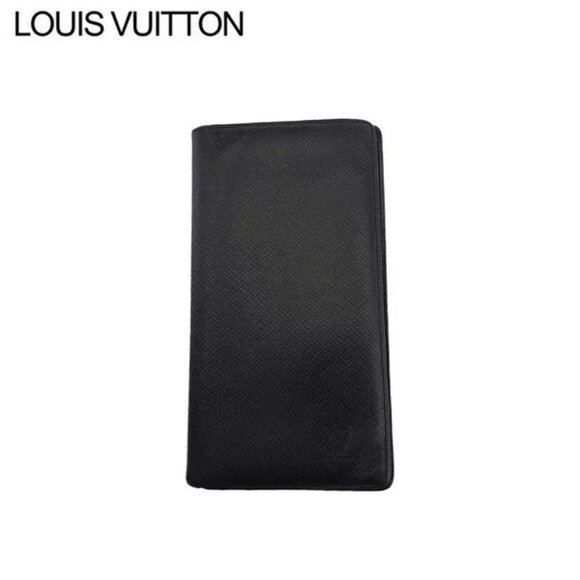 LOUIS VUITTON Long Bill Purse Taiga Taiga Leather Authentic Used - Picture 1 of 9